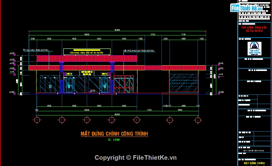 Trạm xăng dầu 16x26m,nhà làm việc trạm xăng,file cad trạm xăng,bản vẽ trạm xăng,thiết kế trạm xăng dầu