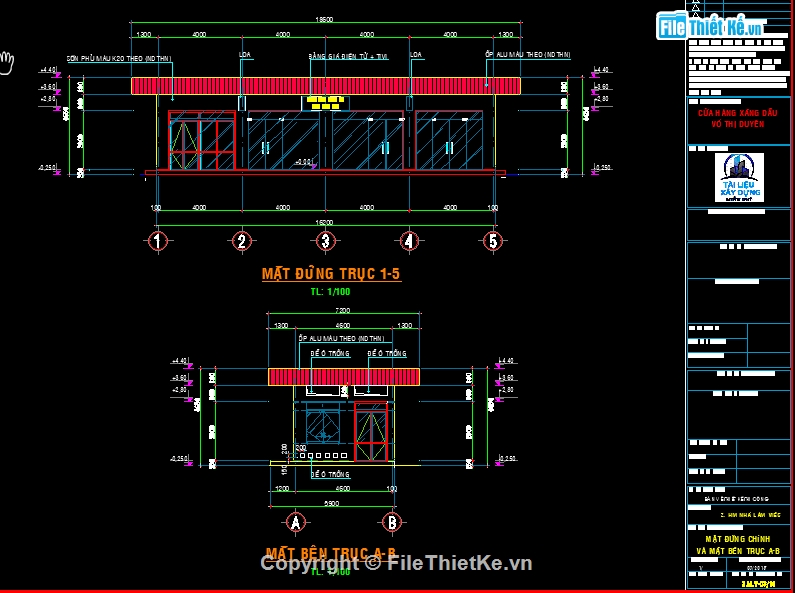 Trạm xăng dầu 16x26m,nhà làm việc trạm xăng,file cad trạm xăng,bản vẽ trạm xăng,thiết kế trạm xăng dầu