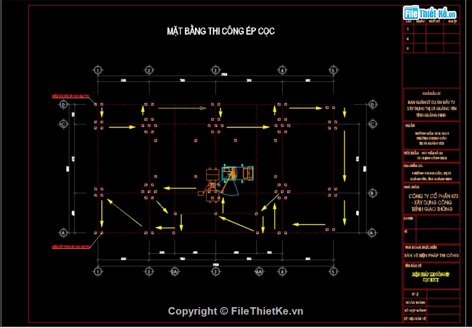 bản vẽ thi công trường mầm non,autocad trường mầm non,Trường mầm non Quảng Yên 15x27m,Trường mầm non Quảng Yên,file cad trường mầm non