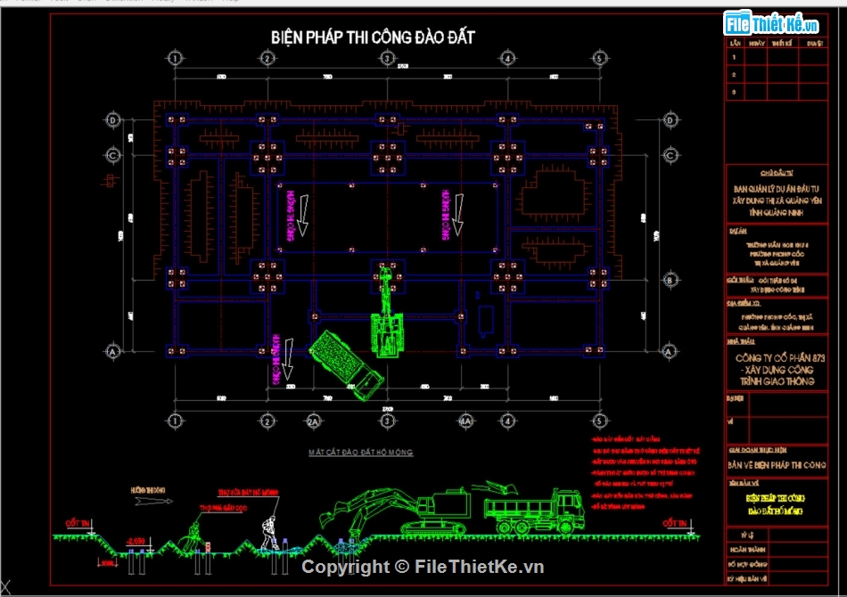 bản vẽ thi công trường mầm non,autocad trường mầm non,Trường mầm non Quảng Yên 15x27m,Trường mầm non Quảng Yên,file cad trường mầm non