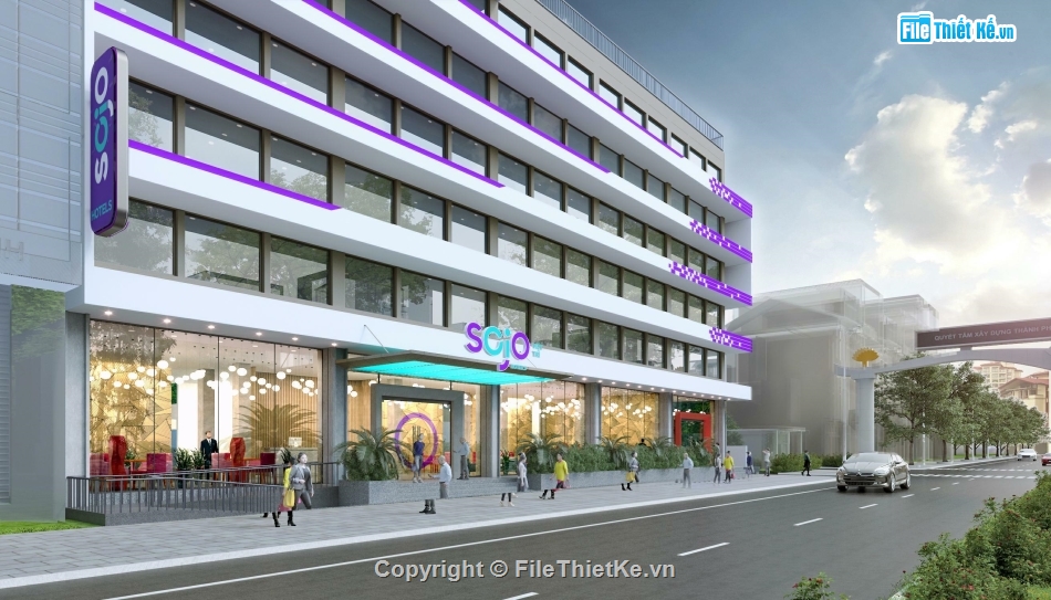 kiến trúc khách sạn,bản vẽ cad khách sạn,bản vẽ thiết kế khách sạn