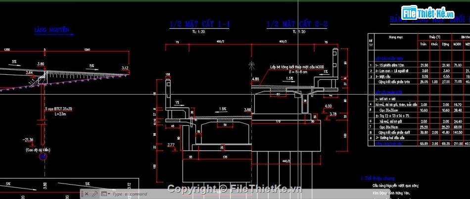 mố trụ cầu,trụ cầu,hồ sơ cầu