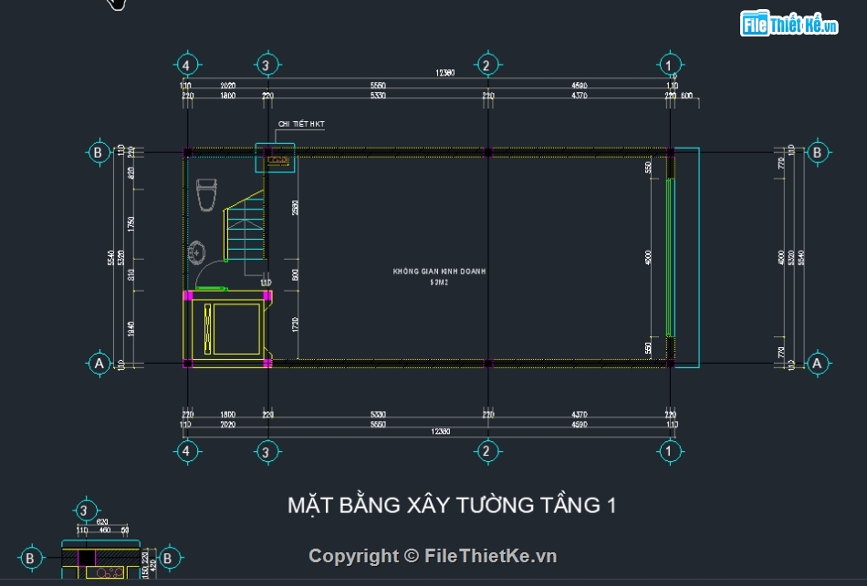 kiến trúc 5 tầng 5.54x12.38m,nhà 2 mặt tiền,kiến trúc nhà phố 5 tầng,Mẫu nhà phố 5 tầng,bộ bản vẽ nhà phố 5 tầng,file cad nhà phố 5 tầng