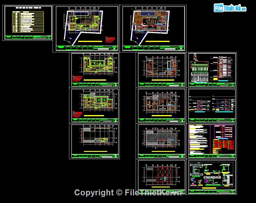 Biệt thự 3 tầng 11.624.4m,hồ sơ pdf,hồ sơ cầu