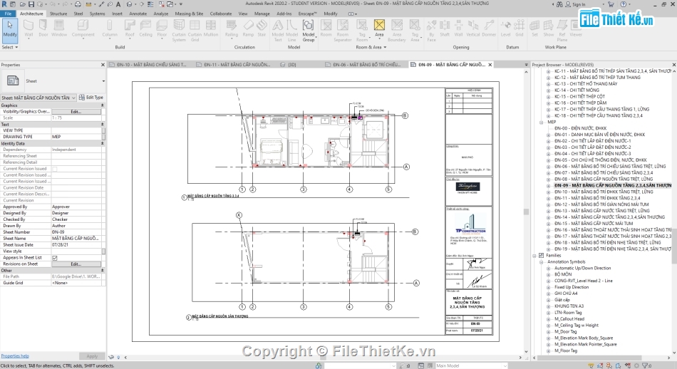 Model revit nhà phố 4 tầng,Revit nhà phố 4 tầng,Bản vẽ revit nhà phố 4 tầng,Bản vẽ nhà phố 4 tầng file revit,Nhà phố 4 tầng file revit