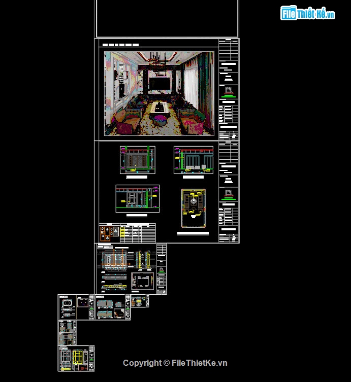 hồ sơ thiết kế nội thất biệt thự,bổ chi tiết nội thất,3d nội thất biệt thự,nội thất biệt thự file cad
