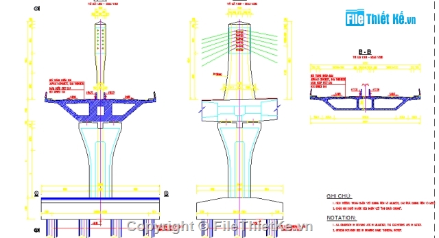 Hồ sơ thiết kế,full bản vẽ,bảng tính,cầu An Đông,Extradose,Dầm super-T