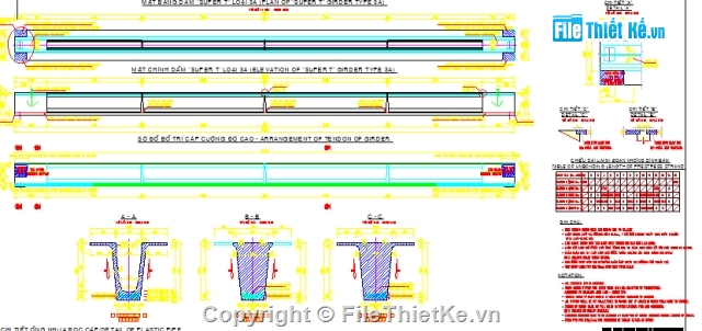 Hồ sơ thiết kế,full bản vẽ,bảng tính,cầu An Đông,Extradose,Dầm super-T