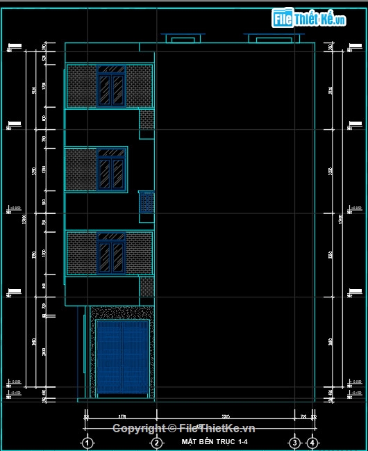 nhà 4 tầng,thiết kế nhà phố 4 tầng,bản vẽ nhà phố 4 tầng,mẫu nhà phố 4 tầng đẹp
