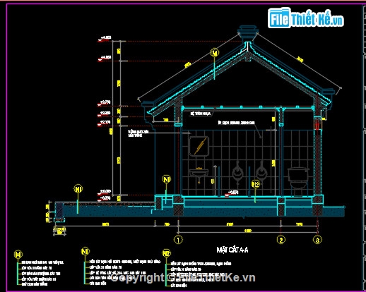 thiết kế nhà vệ sinh,nhà vệ sinh đền chùa,dự toán nhà wc