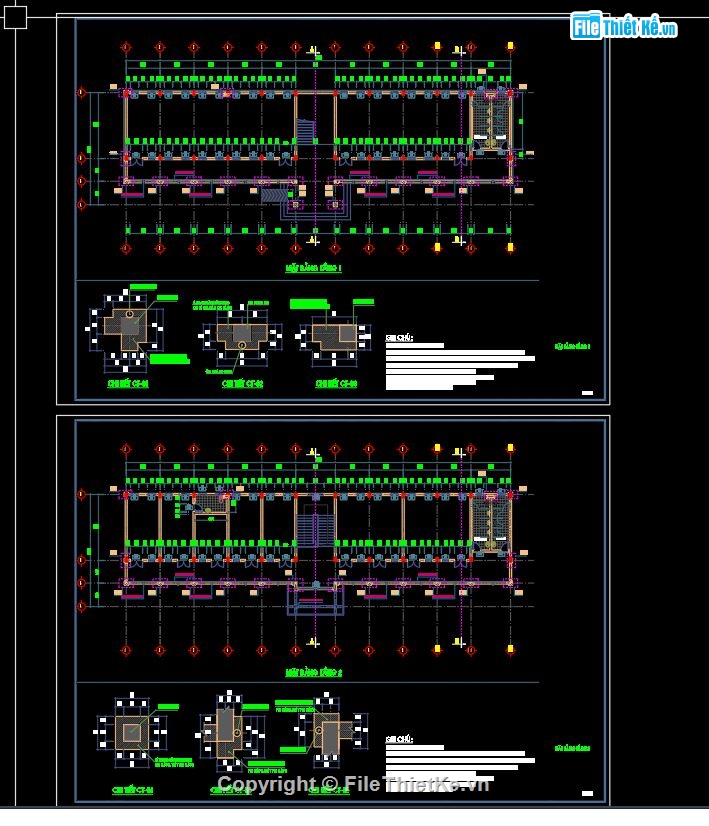 Cad trường tiểu học 3 tầng,Thiết kế trường tiểu học 3 tầng,Cad trường tiểu học 40x11.9m,Autocad trường tiểu học