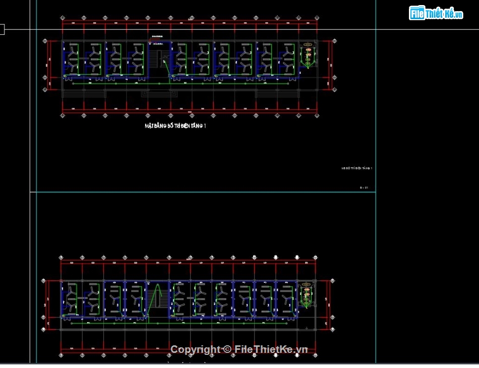Autocad trường trung học,Trường học 2 tầng,Cad trường học 2 tầng,thiết kế trường học 2 tầng,bản vẽ trường học
