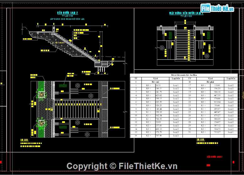 chi tiết,tính toán,excel,trắc dọc,kè sông,trắc ngang