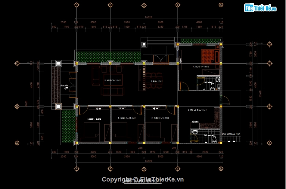 biệt thự mái nhật 1 tầng,Biệt thự 1 tầng 10.52x17.72m,File cad biệt thự 1 tầng,Autocad Biệt thự 1 tầng,Biệt thự 1 tầng mái Nhật,Biệt thự 1 tầng mái Nhật file cad