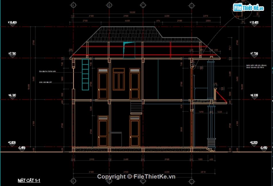 biệt thự 2 tầng,biệt thự mái nhật 2 tầng,phối cảnh biệt thự 2 tầng,biệt thự đẹp mái nhật,file cad biệt thự 2 tầng,biệt thự 2 tầng 8.46x12.42m