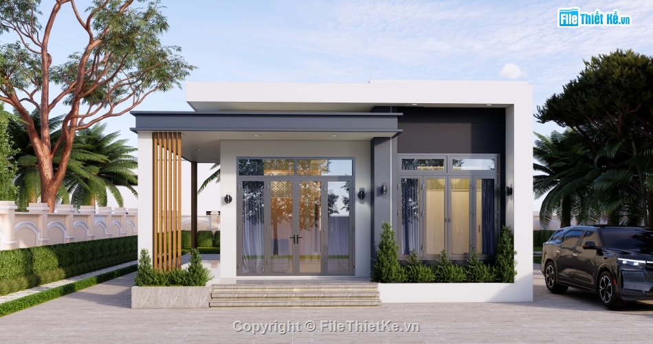 Full hồ sơ thiết kế,nhà cấp 4 7x12,nhà 1 tầng 7x12,nhà cấp 4