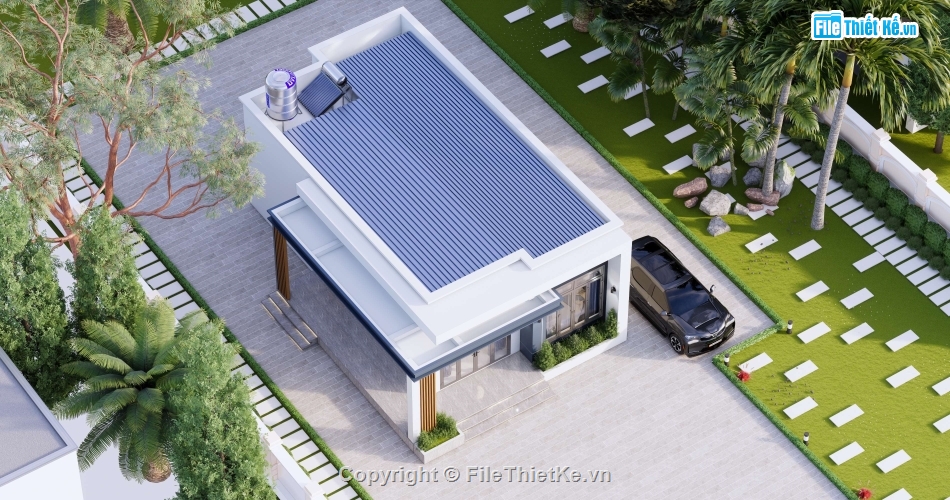 Full hồ sơ thiết kế,nhà cấp 4 7x12,nhà 1 tầng 7x12,nhà cấp 4