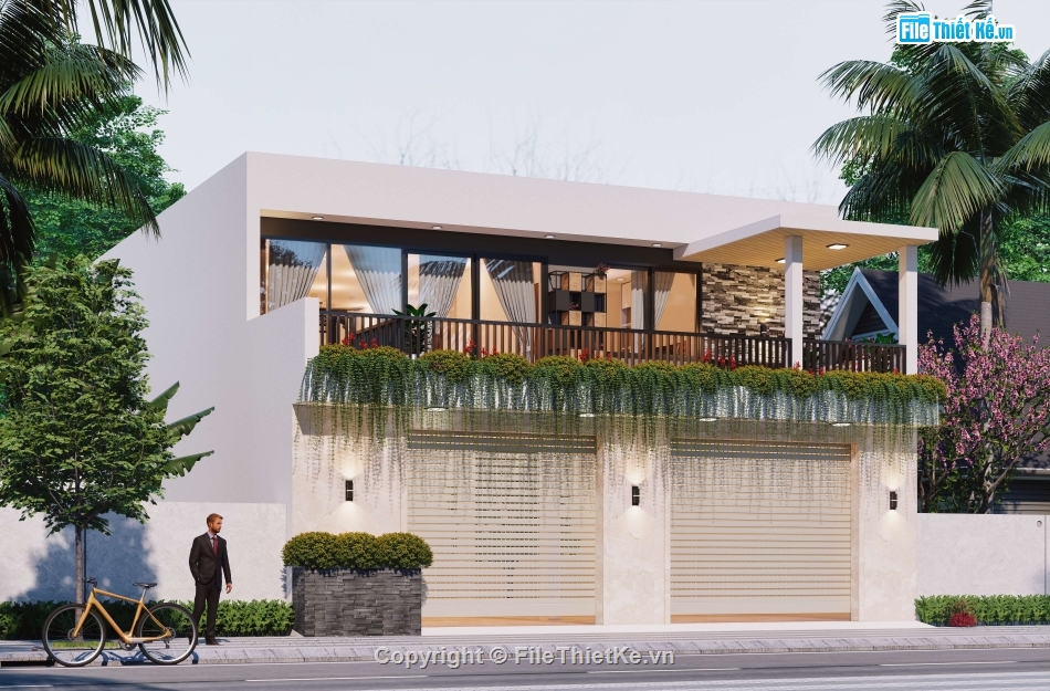 Full hồ sơ thiết kế,full hồ sơ nhà 2 tầng 11x15m,nhà 2 tầng 11x15m