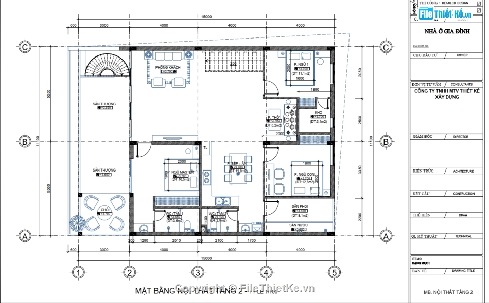 Full hồ sơ thiết kế,full hồ sơ nhà 2 tầng 11x15m,nhà 2 tầng 11x15m