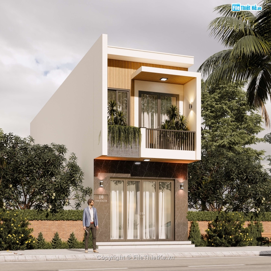 full hồ sơ nhà 2 tầng 4.5x21m,nhà 2 tầng 4.5x21m,cad nhà phố 2 tầng,file cad nhà phố 2 tầng