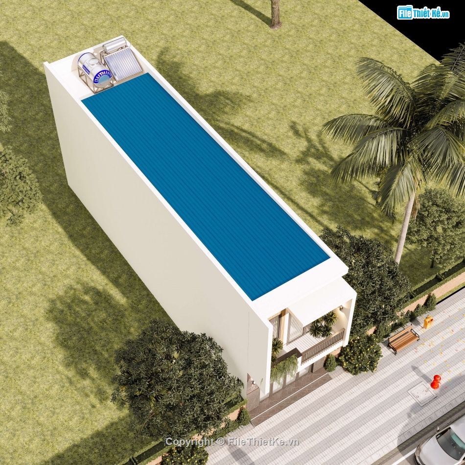 full hồ sơ nhà 2 tầng 4.5x21m,nhà 2 tầng 4.5x21m,cad nhà phố 2 tầng,file cad nhà phố 2 tầng