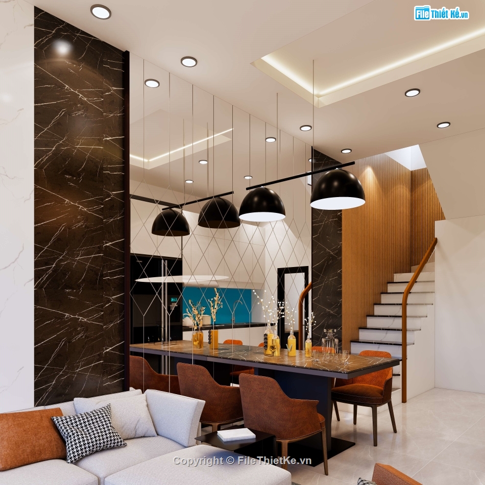 full hồ sơ nhà 4 tầng 3x9m,nhà 4 tầng 3x9m,file cad nhà phố 4 tầng,cad nhà phố 4 tầng