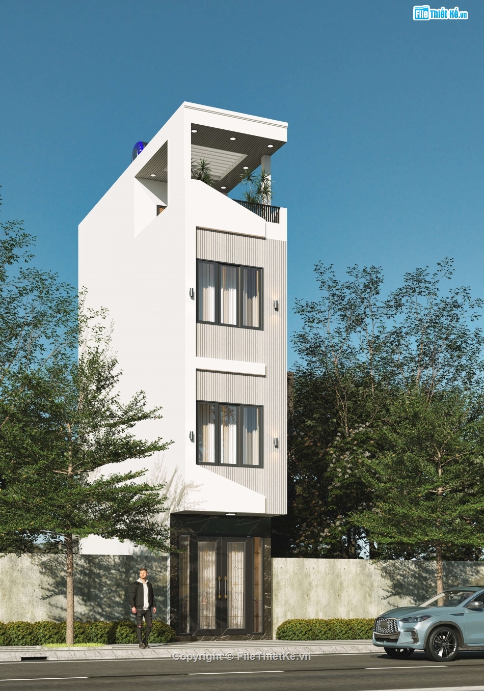 full hồ sơ nhà 4 tầng 3x9m,nhà 4 tầng 3x9m,file cad nhà phố 4 tầng,cad nhà phố 4 tầng