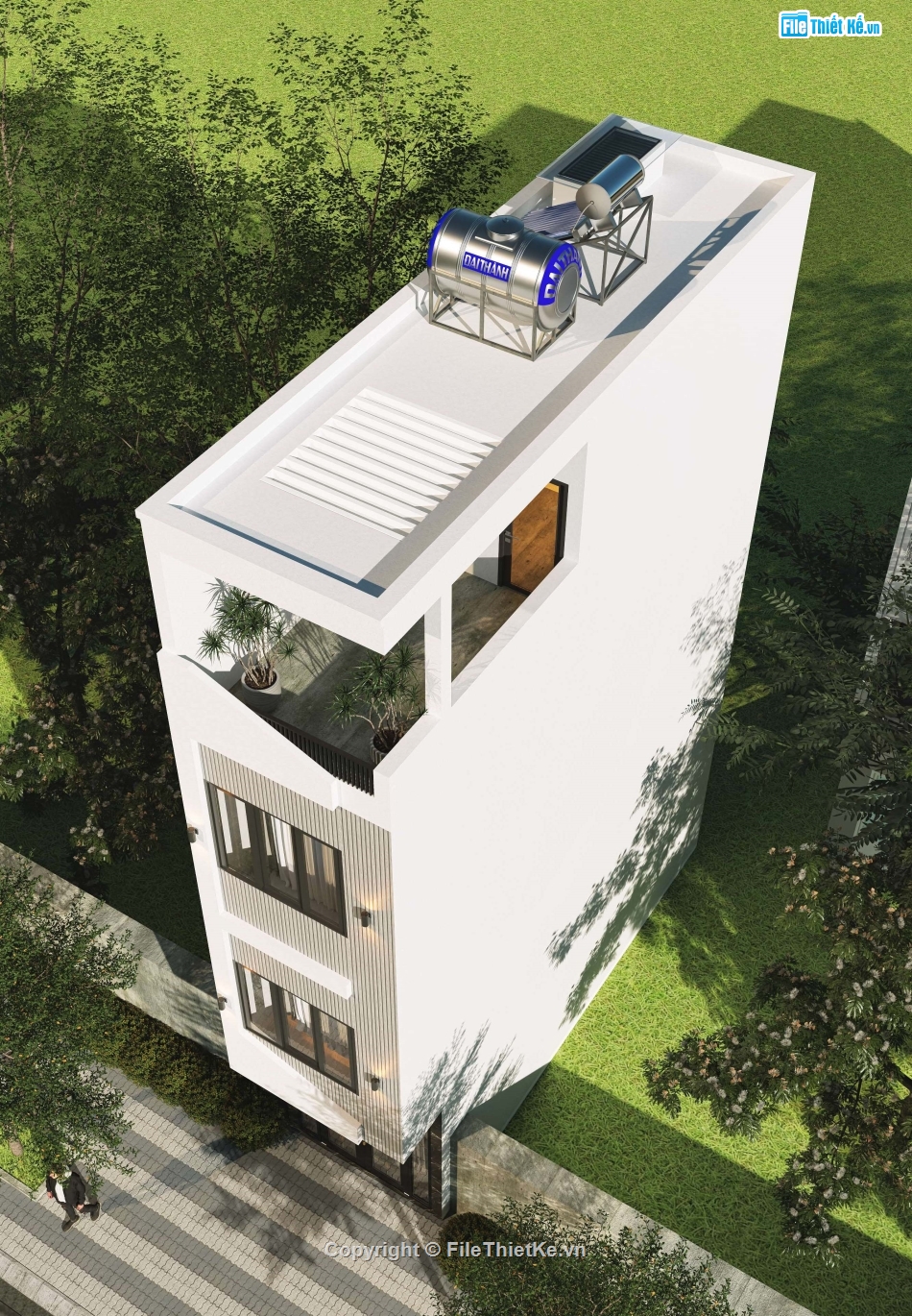 full hồ sơ nhà 4 tầng 3x9m,nhà 4 tầng 3x9m,file cad nhà phố 4 tầng,cad nhà phố 4 tầng