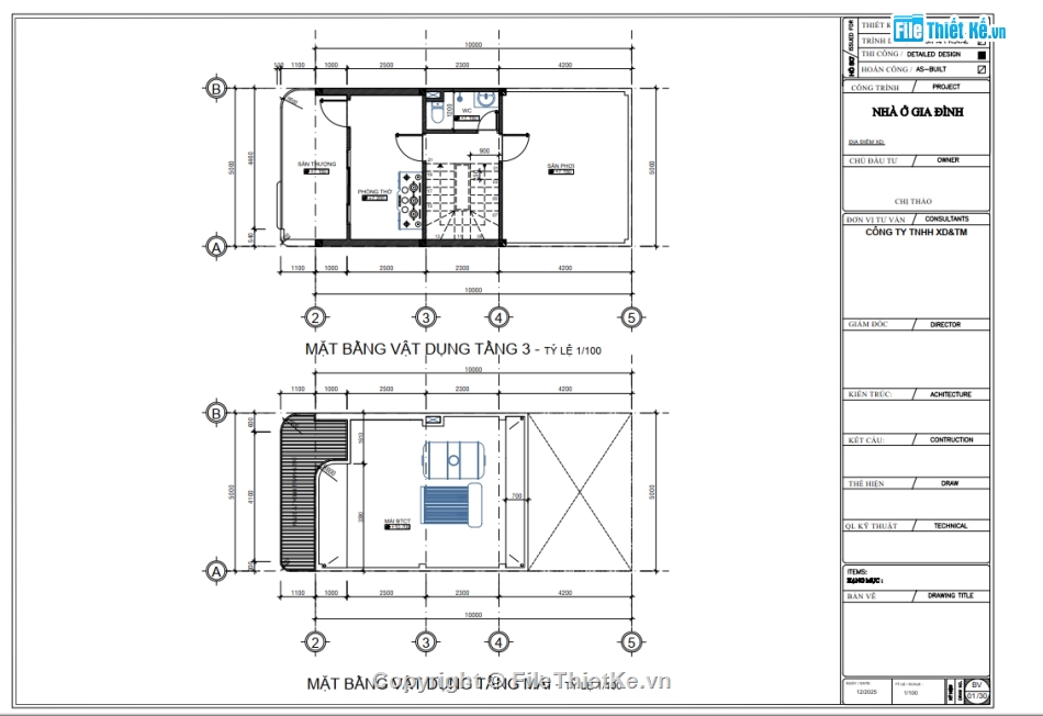 Full hồ sơ thiết kế 2 tầng 5x12m,bản vẽ nhà 2 tầng 5x12m,nhà 5x12
