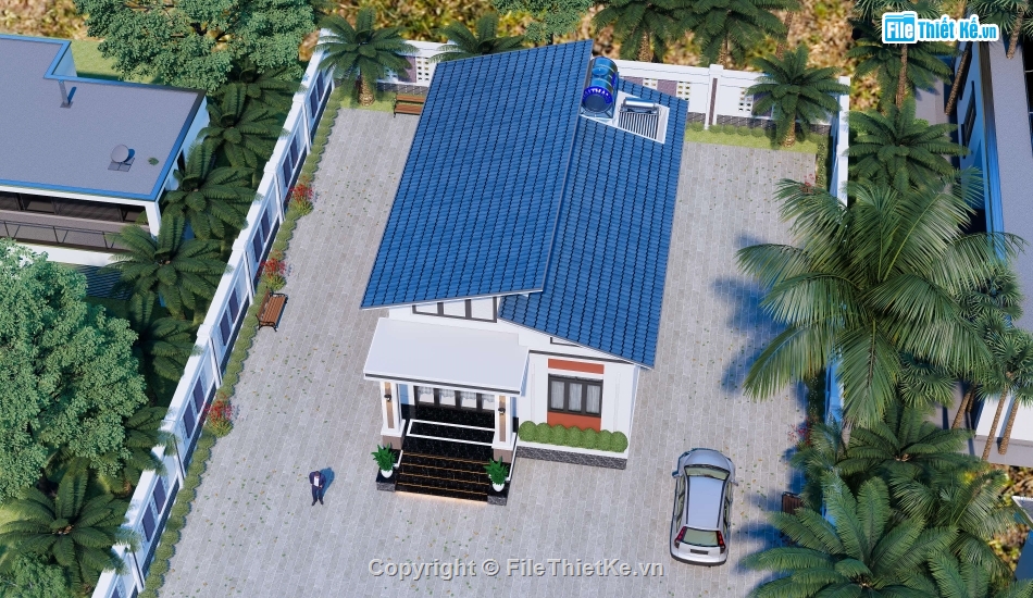 Full,thiết kế nhà cấp 4,nhà kích thước 8 x 12m,nhà cấp 4,12m,hồ sơ thiết kế nhà