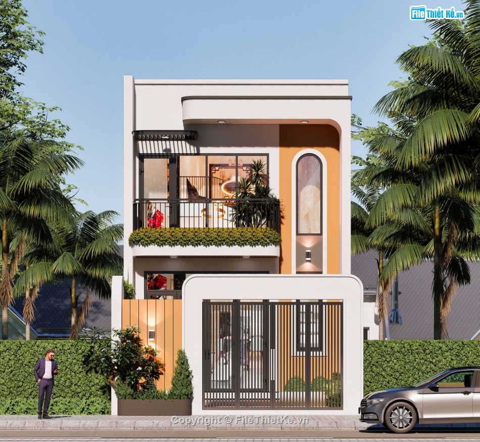 full thiết kế nhà gác lững 5x14,nhà gác lững 5x14,hồ sơ thi công nhà gác lững 5x14m