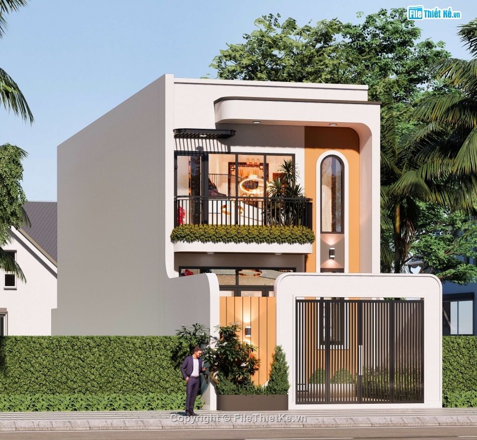 full thiết kế nhà gác lững 5x14,nhà gác lững 5x14,hồ sơ thi công nhà gác lững 5x14m