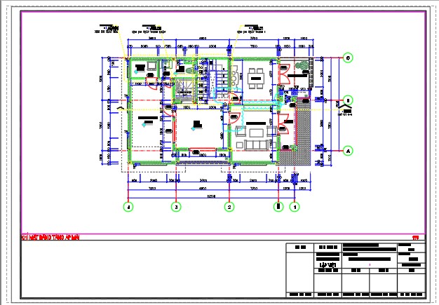 nhà 4 tầng,4 tầng,cad nhà 4 tầng
