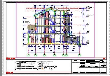 nhà 4 tầng,4 tầng,cad nhà 4 tầng