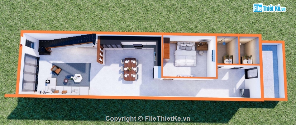 Full hồ sơ thiết kế,full hồ sơ nhà tầng lững,nhà tầng lững