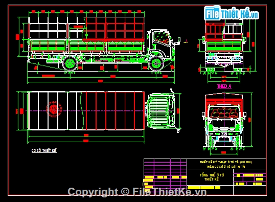 Bản thiết kế xe tải,Bản vẽ xe tải ISUZU,thiết kế xe tải,Thiết kế xe tải ISUZU 13 tấn