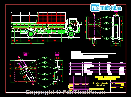 Bản thiết kế xe tải,Bản vẽ xe tải ISUZU,thiết kế xe tải,Thiết kế xe tải ISUZU 13 tấn