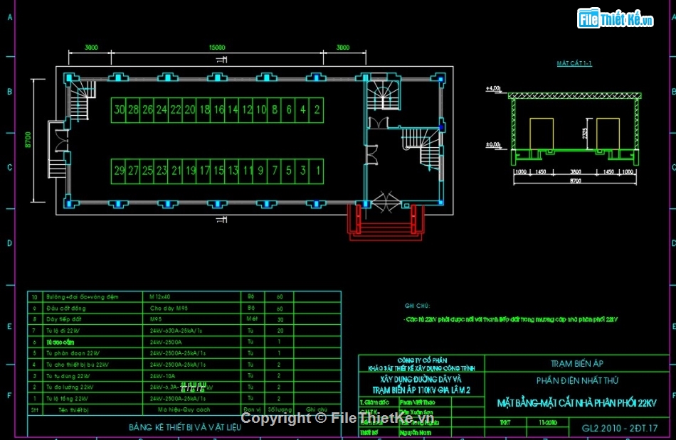 Trạm biến áp,trạm biến áp 110kV,bản vẽ cad trạm biến áp 110kV,thiết kế TBA 110kV,bản vẽ TBA 110kV