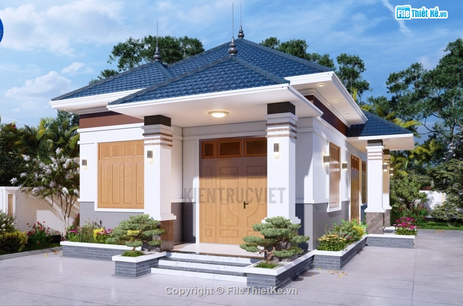 kiến trúc nhà mái nhật,bản vẽ nhà mái nhật,thiết kế nhà mái nhật,mái nhật 3 ngủ