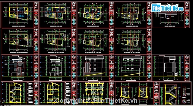 kiến trúc 4 tầng,file sketchup nhà 4 tầng,Full kiến trúc nhà 4 tầng,bản vẽ nhà phố 4 tầng,nhà phố 4 tầng 9.3x15.5m