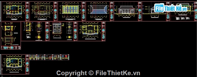 nhà mái thái,nhà 5 gian,nhà 5 gian mái thái,sketchup nhà 5 gian mái thái,kiến trúc nhà 5 gian mái thái,kết cấu nhà 5 gian mái thái