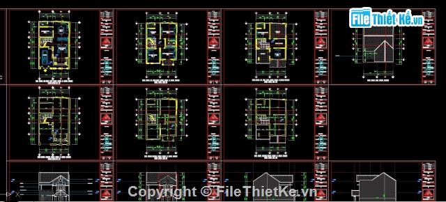 Nhà phố 3 tầng 8.863x10.792m,Nhà phố mặt tiền 10m 3 tầng,bản vẽ thi công nhà phố 3 tầng,nhà phố 3 tầng hiện đại