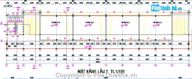 trường học,bản vẽ trường học,trường học 4 tầng,trường học 3 tầng