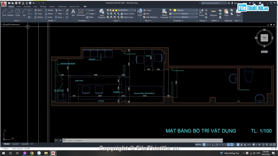 hiệu thuốc,model 3d,model sketchup kiot