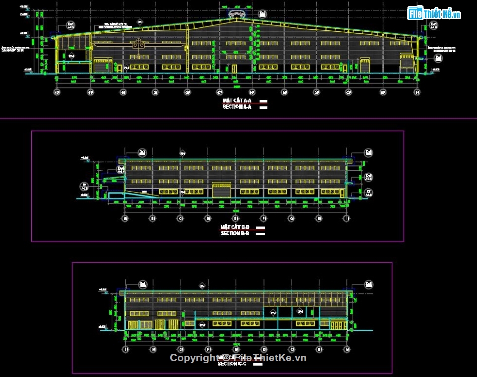 bản vẽ nhà xưởng,nhà xưởng,xưởng công nghiệp,kết cấu nhà xưởng,nhà xưởng file cad