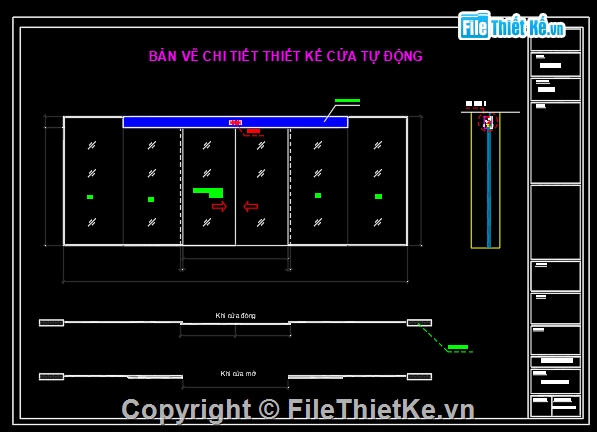 cửa tự động,chi tiết cửa,thiết kế cửa