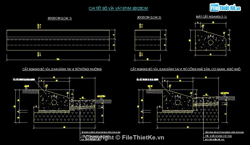 đường rộng 6 m,cấp thoát nước đường phố,bản vẽ cấp thoát nước,bản vẽ thiết kế đường