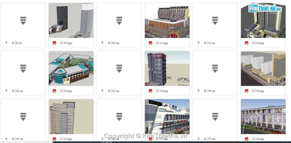 File sketchup nhà ở văn phòng,File sketchup trung tâm thương mại,File SU Trung tâm thương mại,File su nhà ở văn phòng