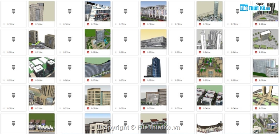 File sketchup nhà ở văn phòng,File sketchup trung tâm thương mại,File SU Trung tâm thương mại,File su nhà ở văn phòng