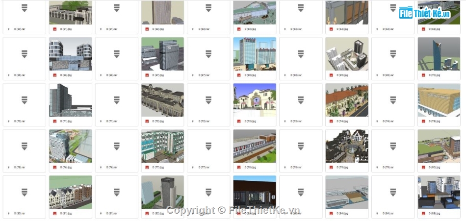 File sketchup nhà ở văn phòng,File sketchup trung tâm thương mại,File SU Trung tâm thương mại,File su nhà ở văn phòng